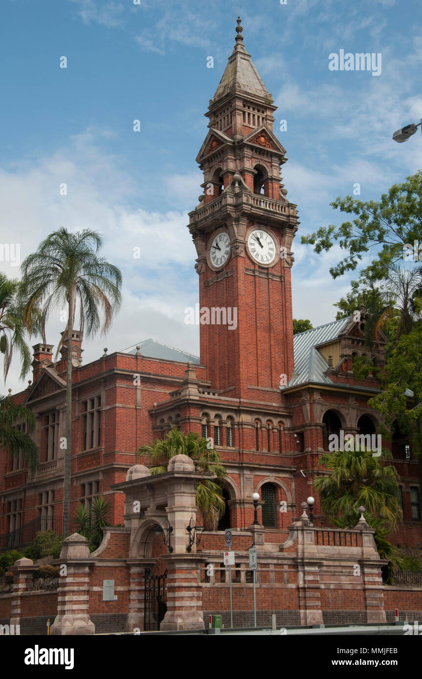 South Brisbane Municipal Chambers building (1891), now part of Somerville House school, Queensland Australia Stock Photo
