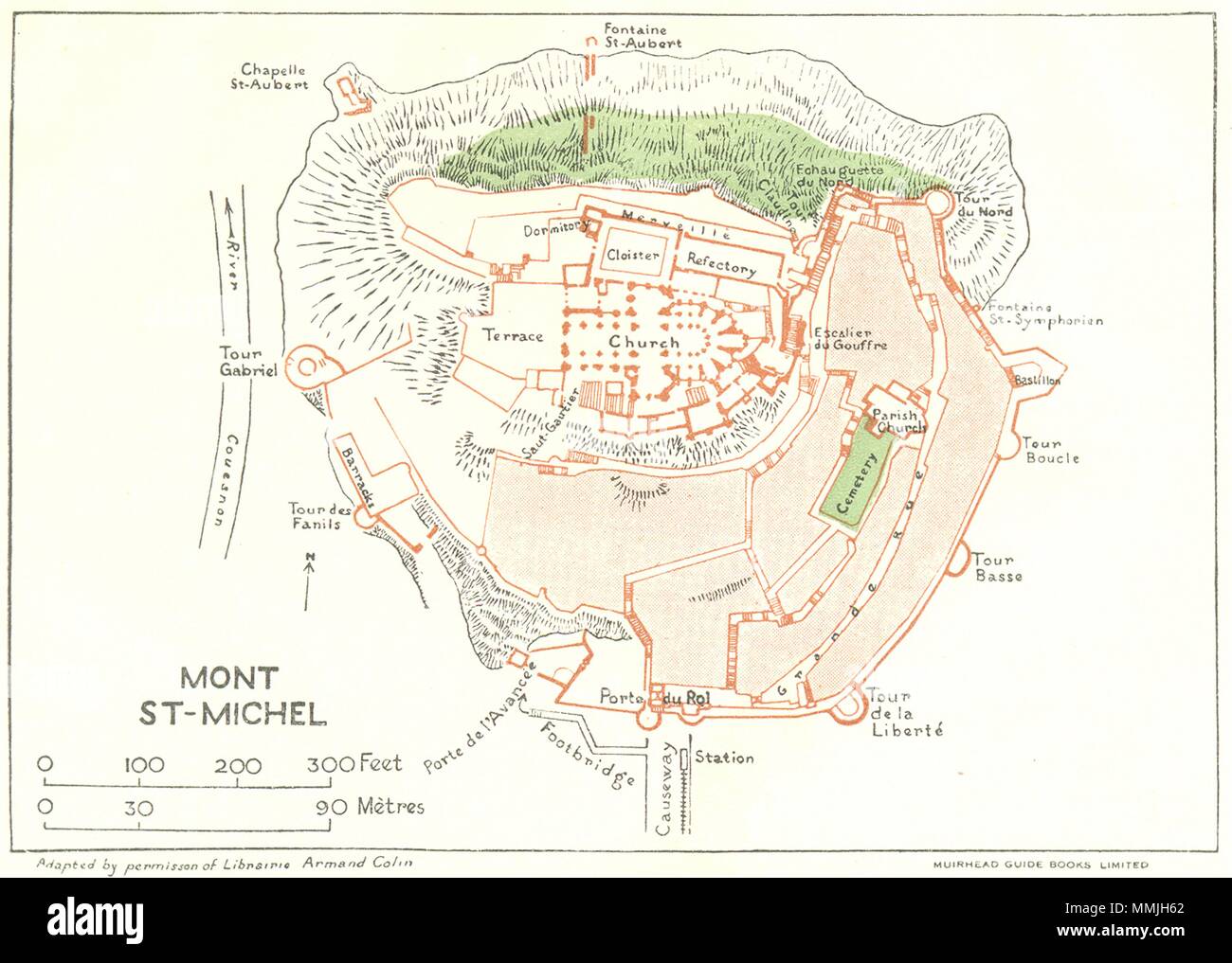 Map of mont st michel hires stock photography and images Alamy