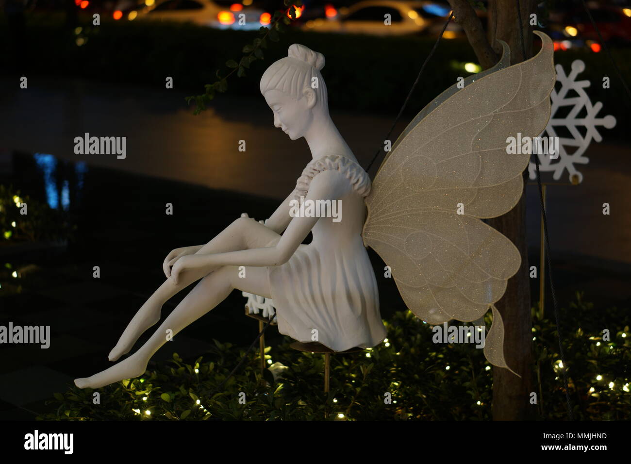 Mystic Beauty - Angel waiting for destiny Stock Photo