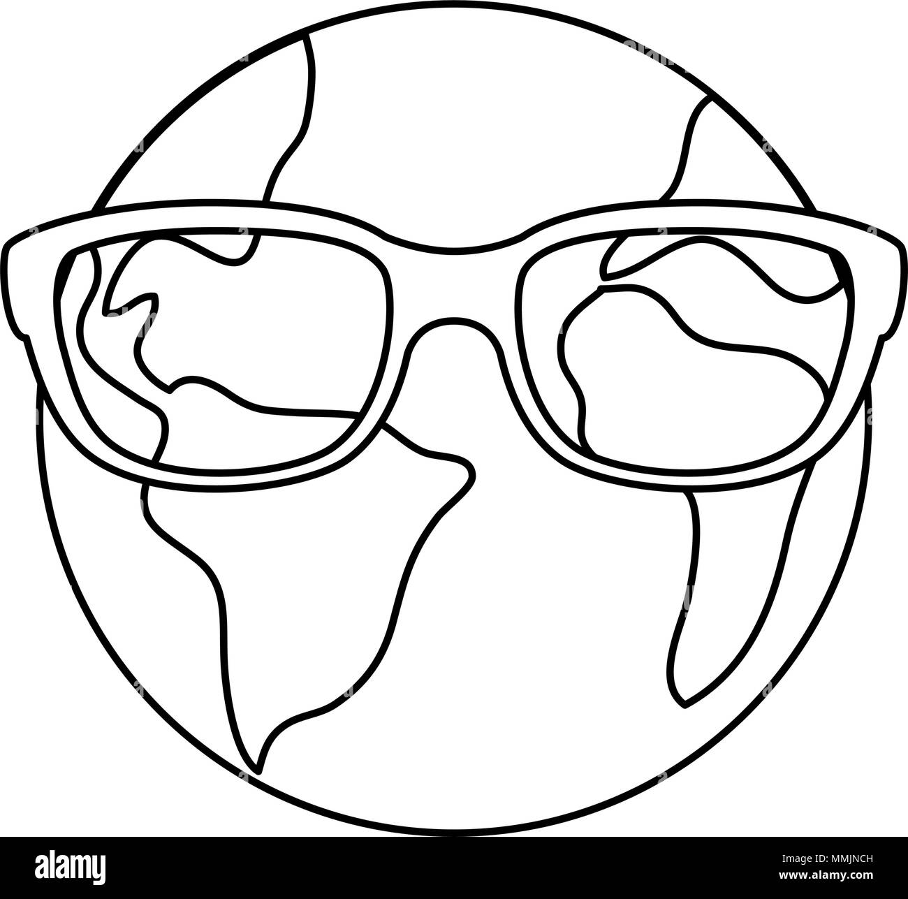 Planet earth comic Black and White Stock Photos & Images - Alamy