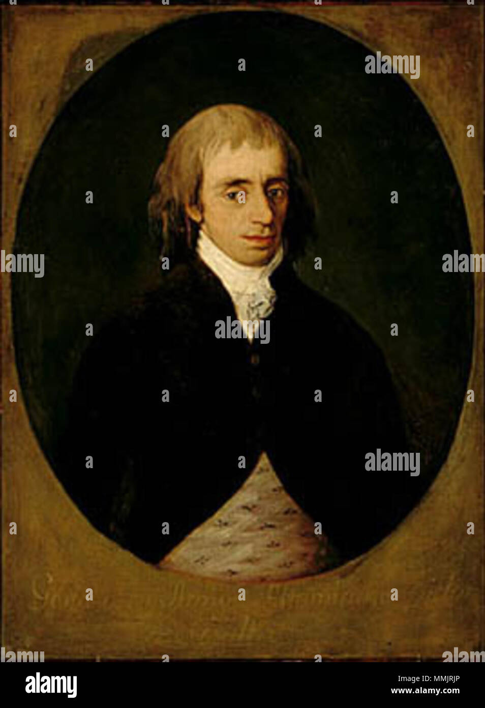. Carlos López Altamirano, por Goya  Español: El juez Altamirano . h.1796. El juez Altamirano por Goya Stock Photo