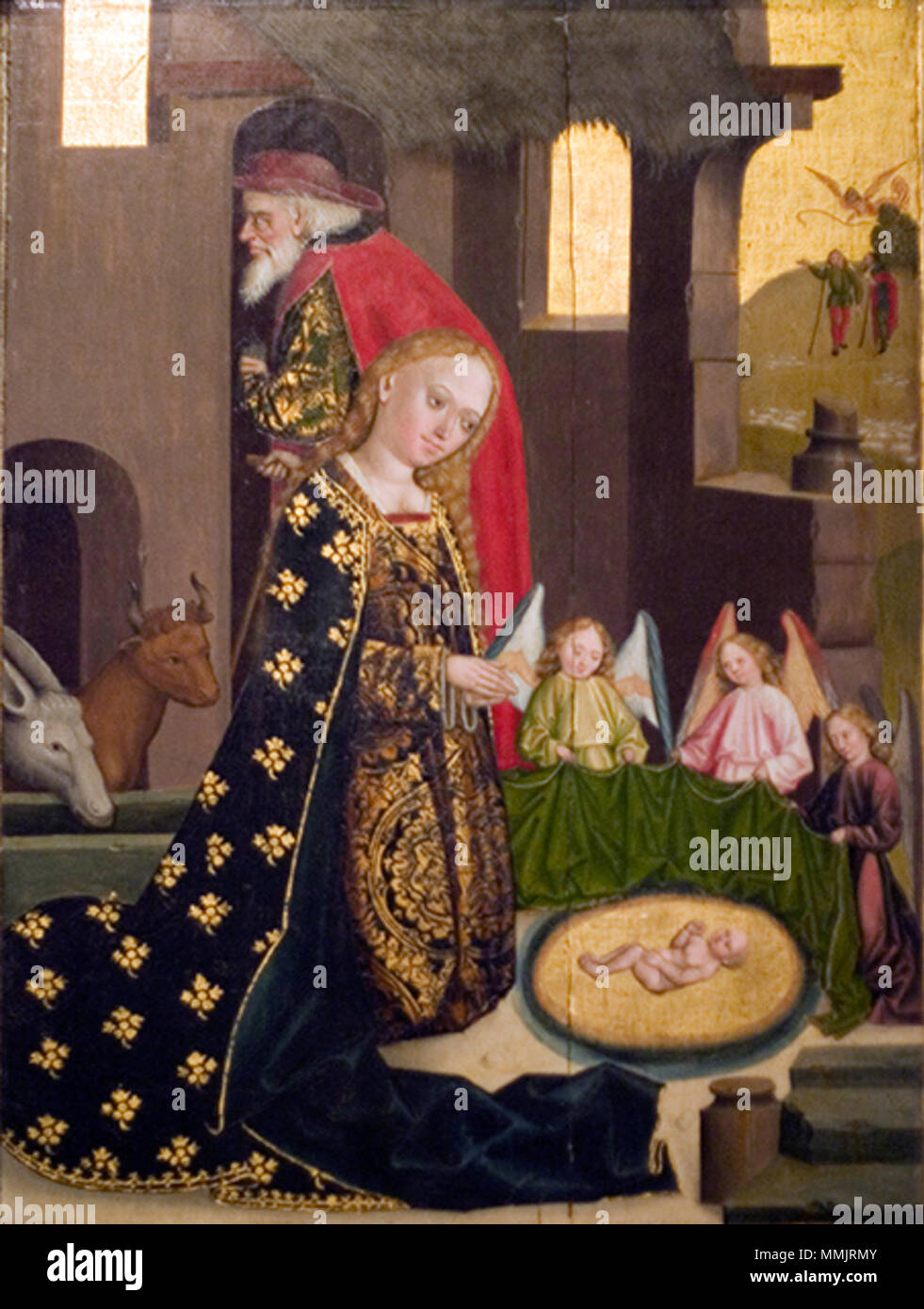 Adoration of the Child.. 1499. Stumme Adoration of the Child Stock ...
