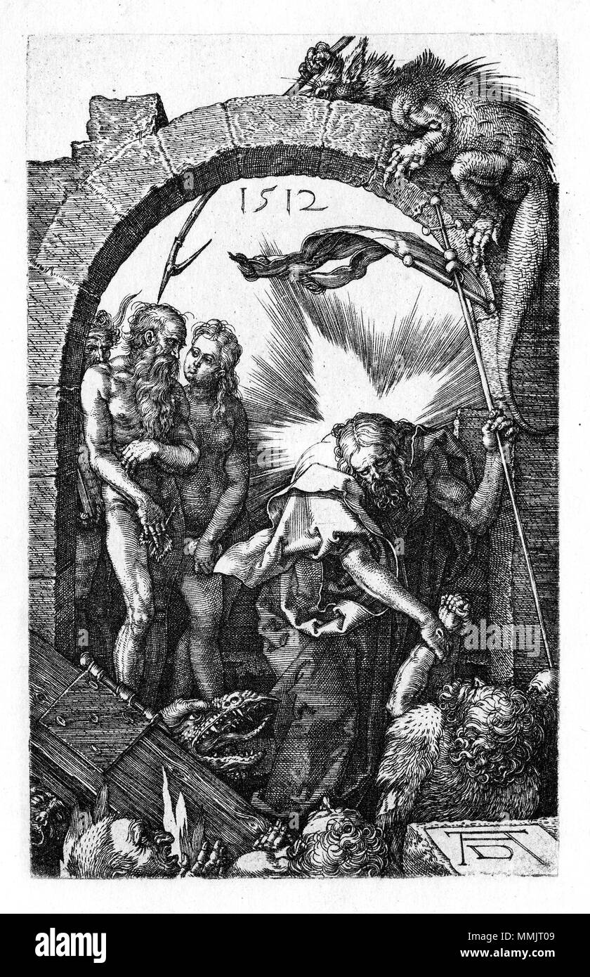 Dürer, Kupferstichpassion 14, Vorhölle Stock Photo