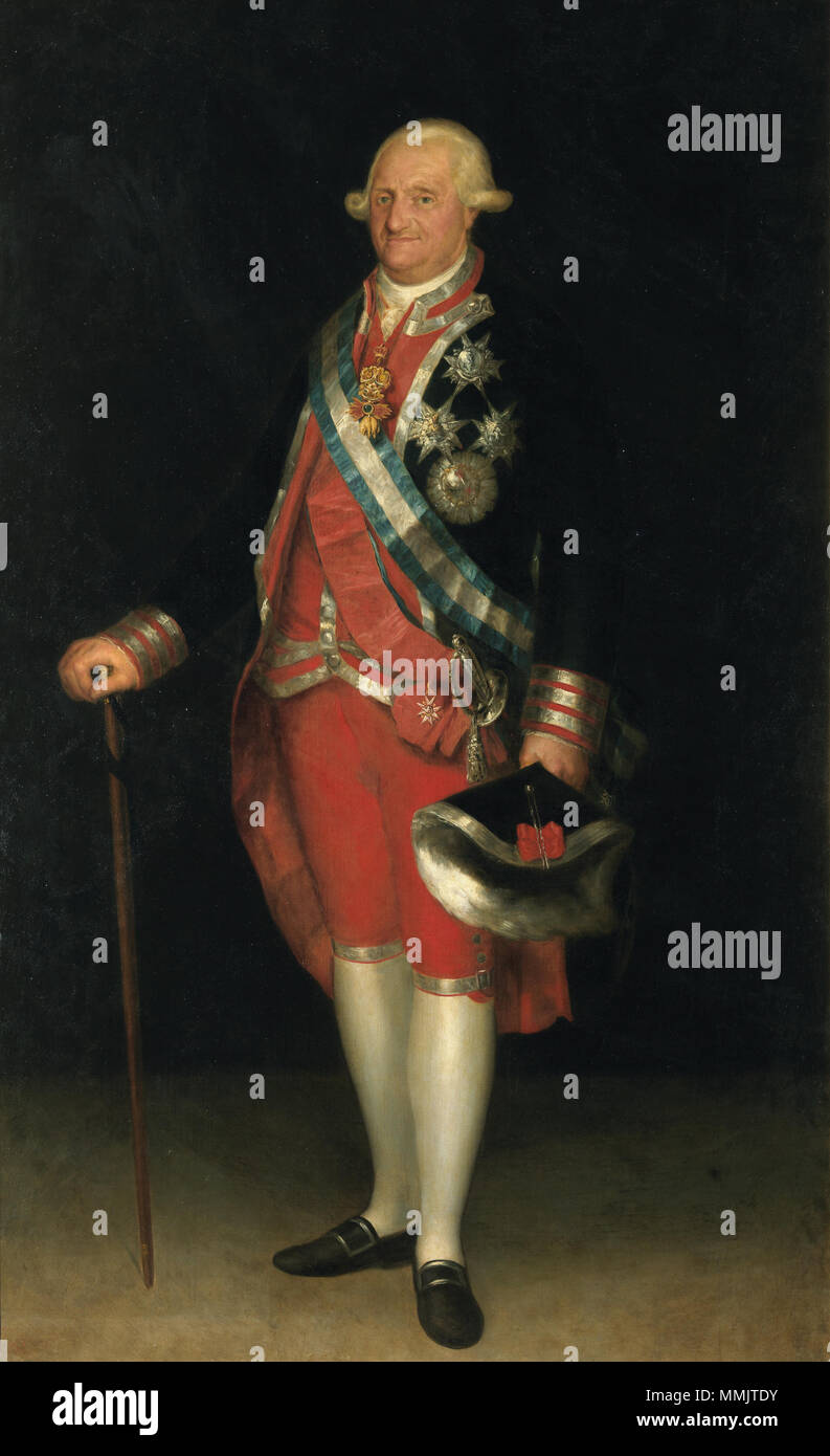Agustín Esteve (after Goya) - Carlos IV, rey de España (Prado Stock Photo -  Alamy