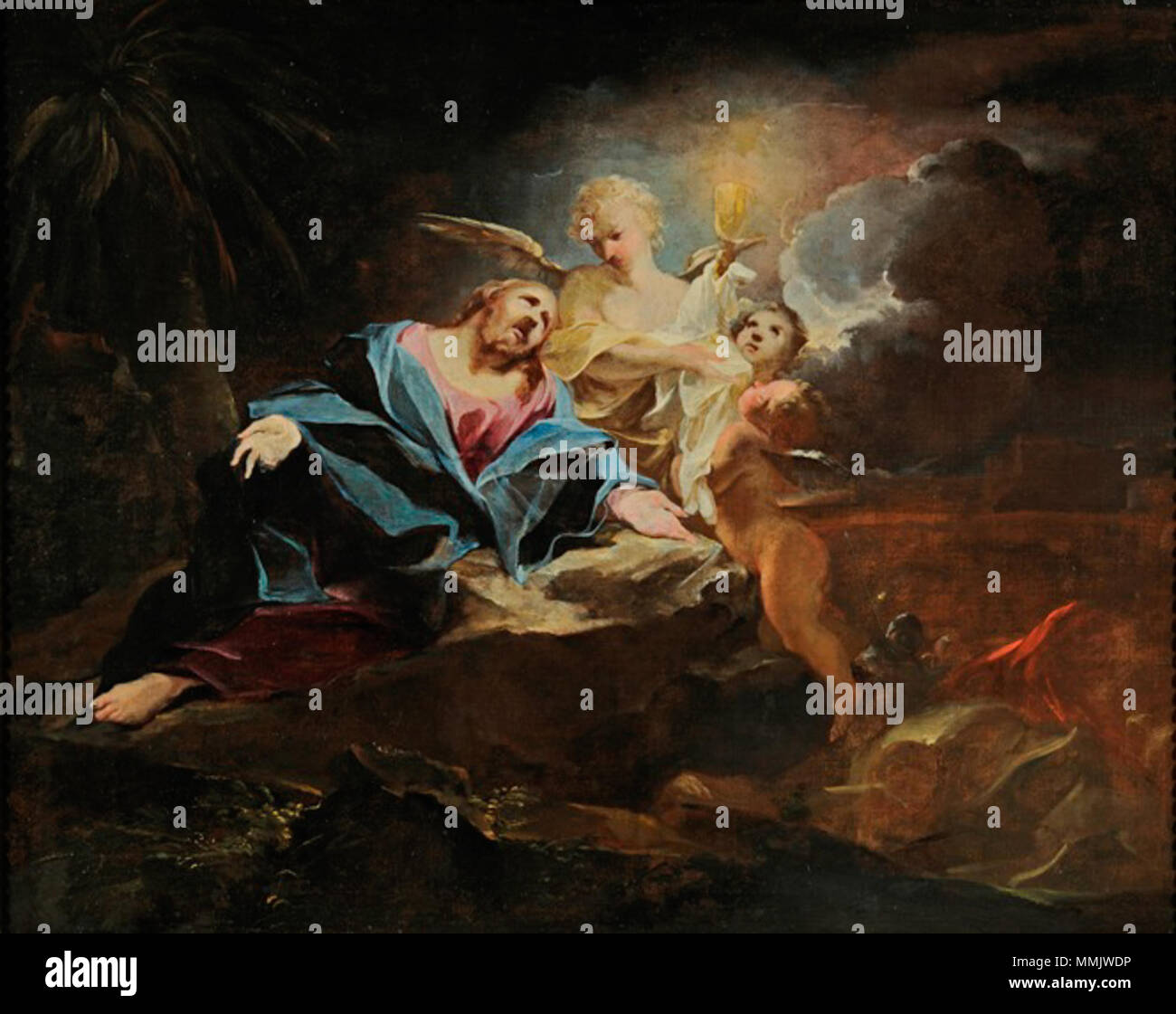 French Le Christ Au Jardin Des Oliviers Second Half Of 17th Century Cretey Christoliviers Lyon Stock Photo Alamy