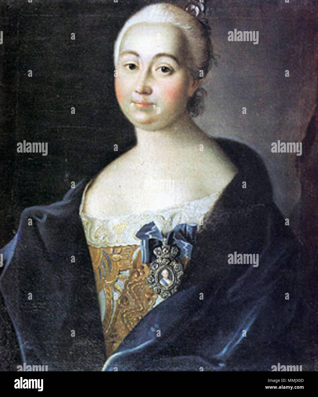 . English: Portrait of Anna Karlovna Vorontsova (1722-1775), nee ...