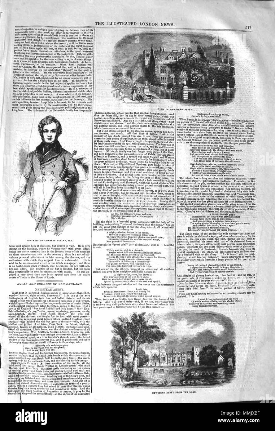 . The Illustrated London News, 1842, p. 517  . 24 December 1842. Unknown ILN 1842, p. 517 Stock Photo