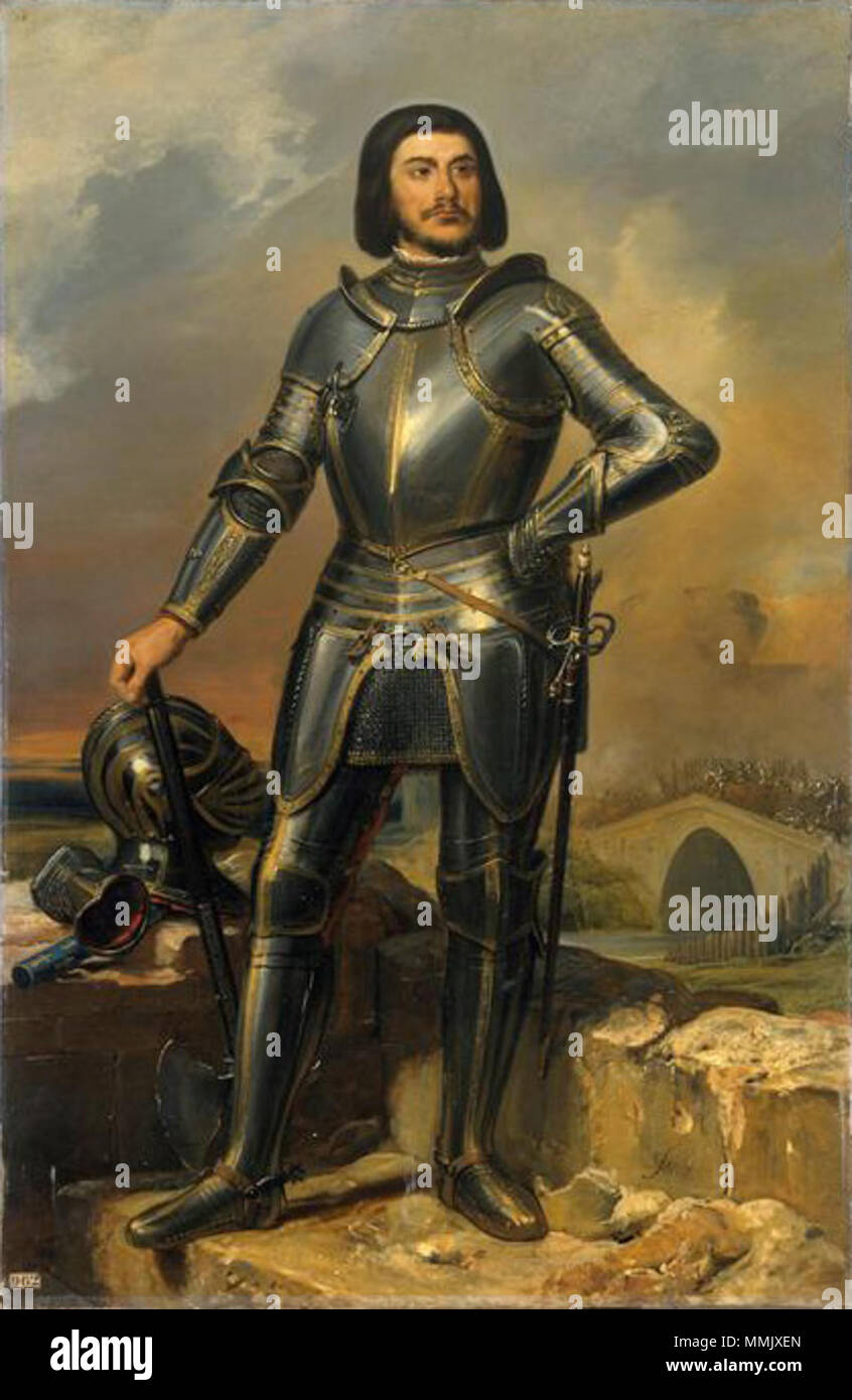 .  Français : Gilles de Laval, sire de Rais, compagnon de Jeanne d'Arc, Maréchal de France (1404-1440)  . 1835. Gillesderais1835 Stock Photo