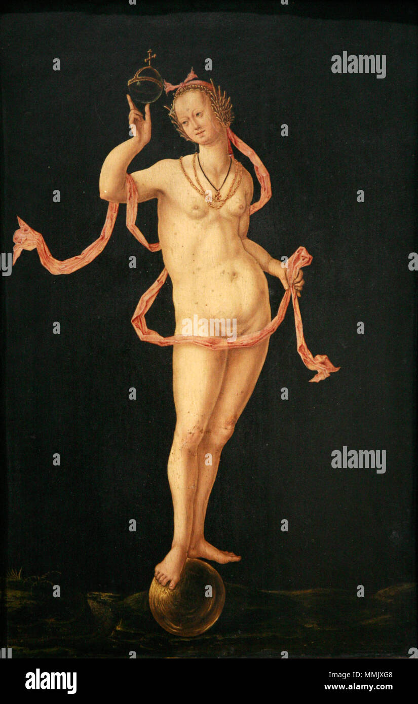 Allegory of Fortune.. circa 1520-1530. Allegory of Fortune mg 0010 Stock Photo