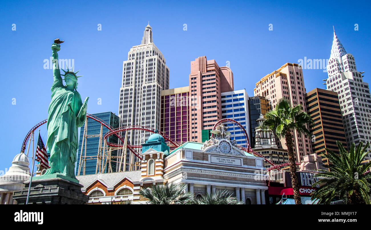 New York New York Hotel in Las Vegas Nevada Stock Photo