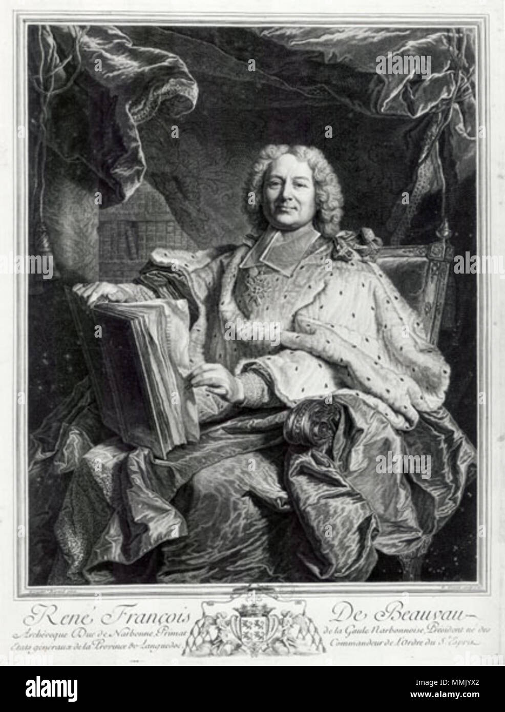 Français Portrait de frRené François de Beauvau Du Rivau (16641739