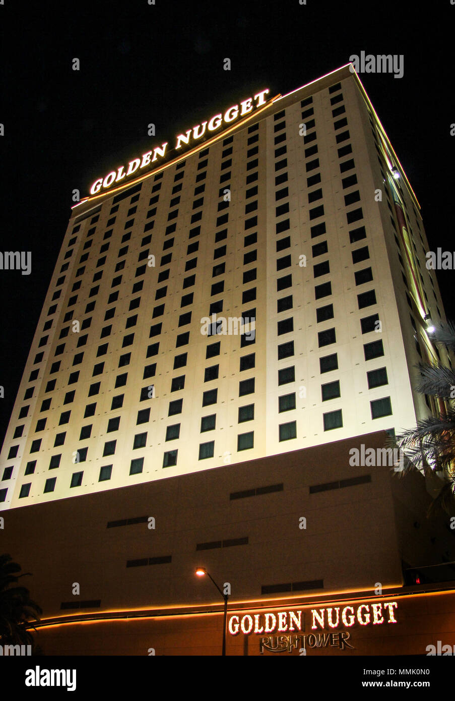 Golden Nugget Hotel in Las Vegas Nevada Stock Photo