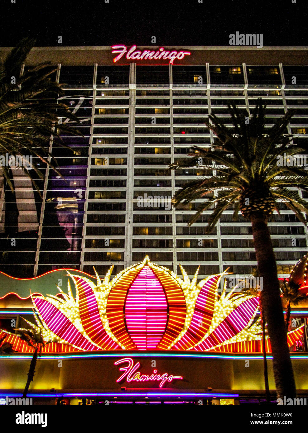 Pink Flamingo Hotel in Las Vegas Nevada Stock Photo