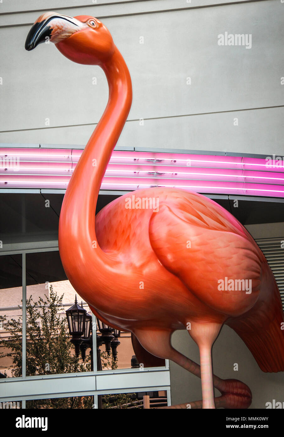 Pink Flamingo Hotel in Las Vegas Nevada Stock Photo