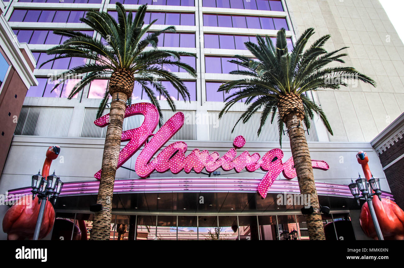 Pink Flamingo Hotel In Las Vegas Nevada Stock Photo Alamy