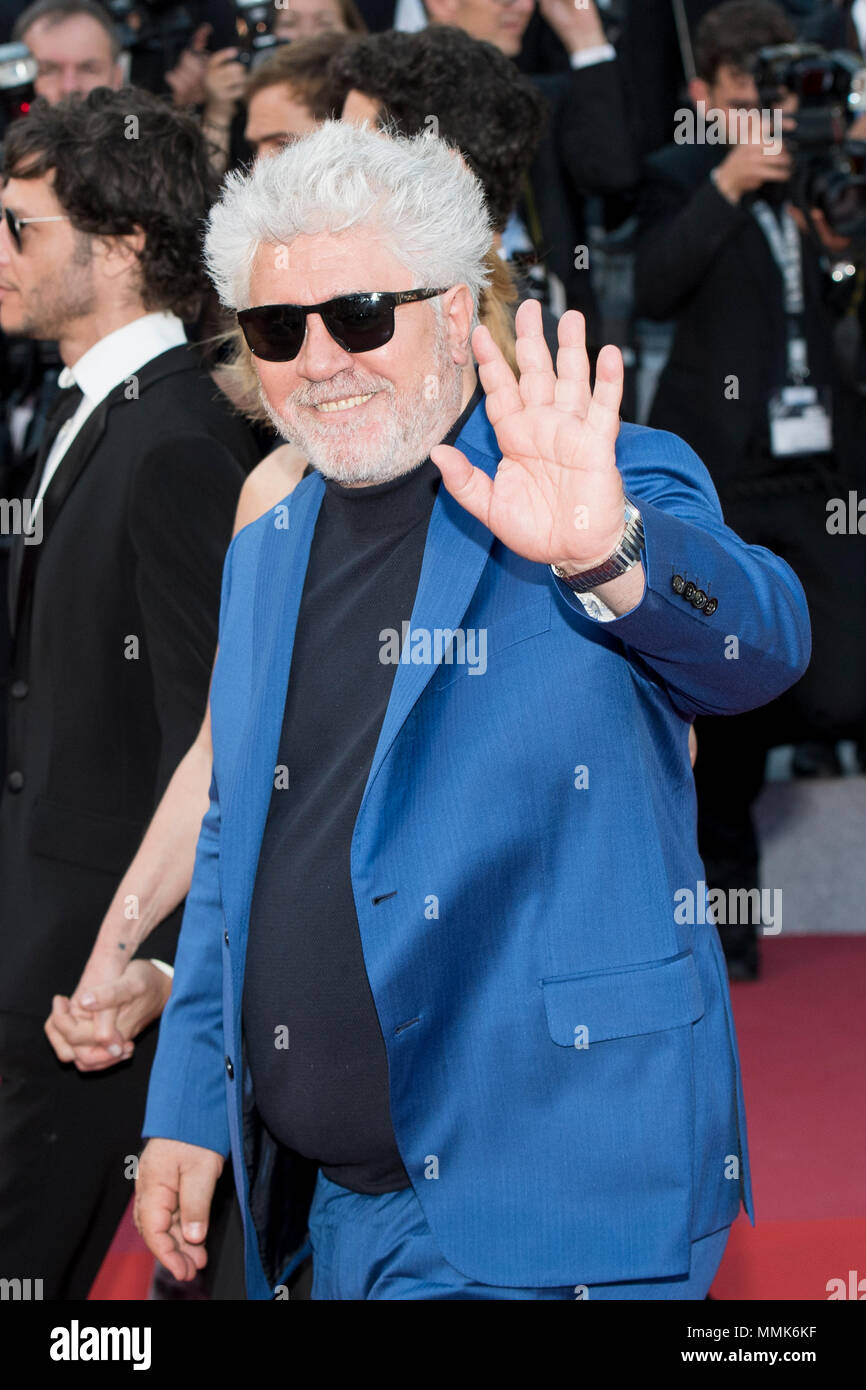 Cannes, France. 11th May 2018.  Pedro Almodóvar attends the screening of 'Ash Is The Purest White (Jiang Hu Er Nv)' during the 71st annual Cannes Film Festival at Palais des Festivals on May 11, 2018 in Cannes, France Credit: BTWImages/Alamy Live News Stock Photo