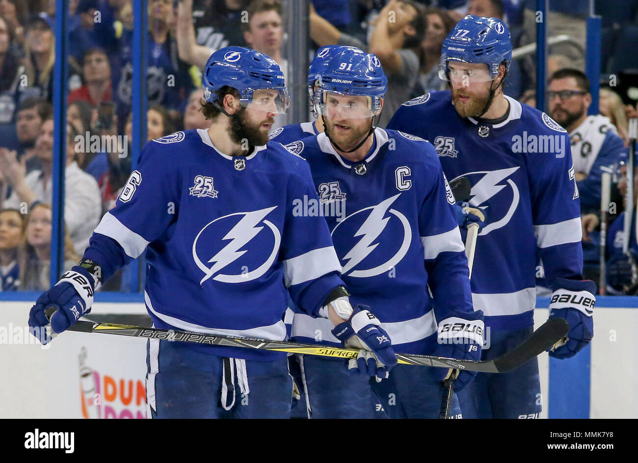 The Tampa Bay Lightning Nikita Kucherov and Victor Hedman and Ross