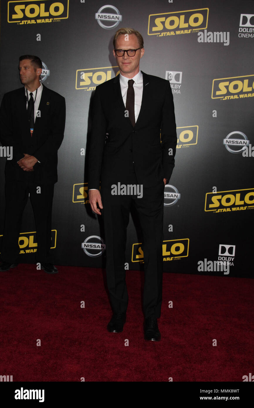 Paul Bettany  05/10/2018 The World Premiere of "Solo: A Star Wars Story" held at Hollywood, CA  Photo: Cronos/Hollywood News Credit: Cronos/Alamy Live News Stock Photo