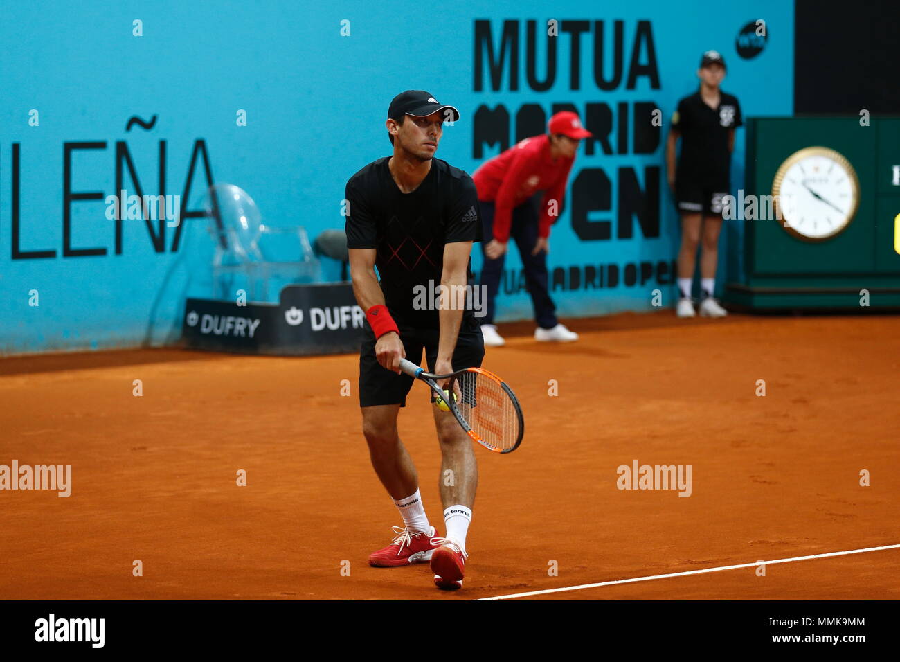 Madrid, Spain, May 10, 2018. 10th May, 2018. Ben McLachlan (JPN) Tennis :  Ben McLachlan of Japan during Doubles 2nd round match against Ivan Dogic of  Croatia and Rajeev Ram of USA