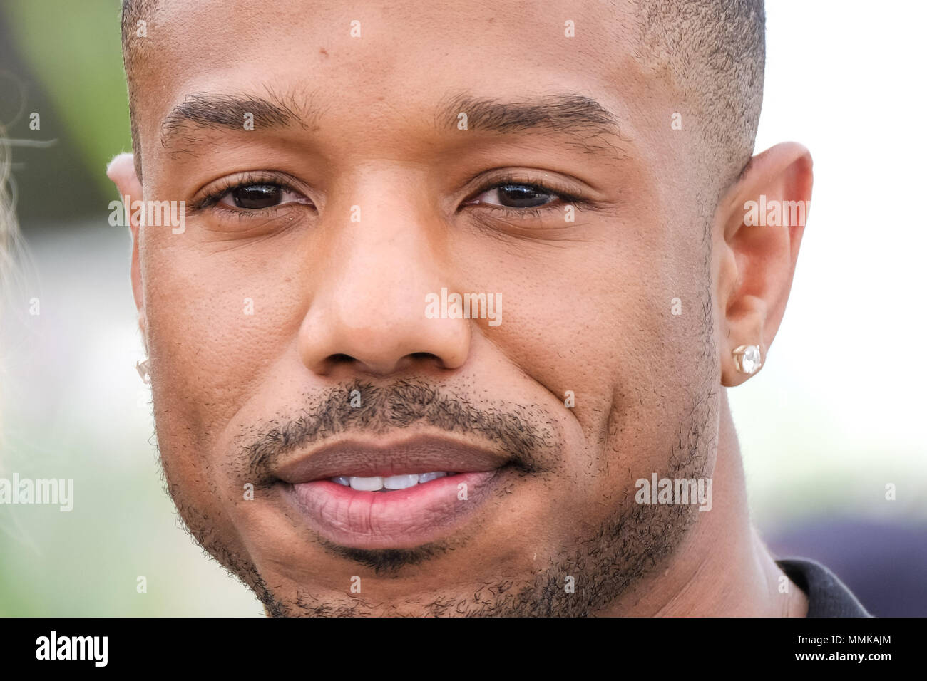 Cannes, France. 12th May 2018. Michael B Jordan at the 'Fahrenheit 451' photocall on Saturday 12 May 2018 as part of the 71st Cannes Film Festival held at Palais des Festivals, Cannes. Pictured: Michael B Jordan. Picture by Julie Edwards. Credit: Julie Edwards/Alamy Live News Stock Photo
