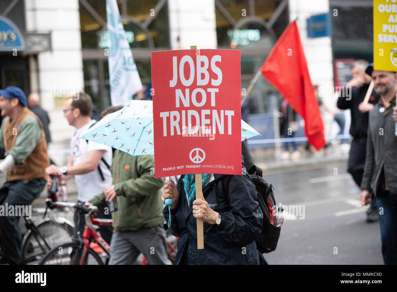 Trade Union rally in central London Stock Photo