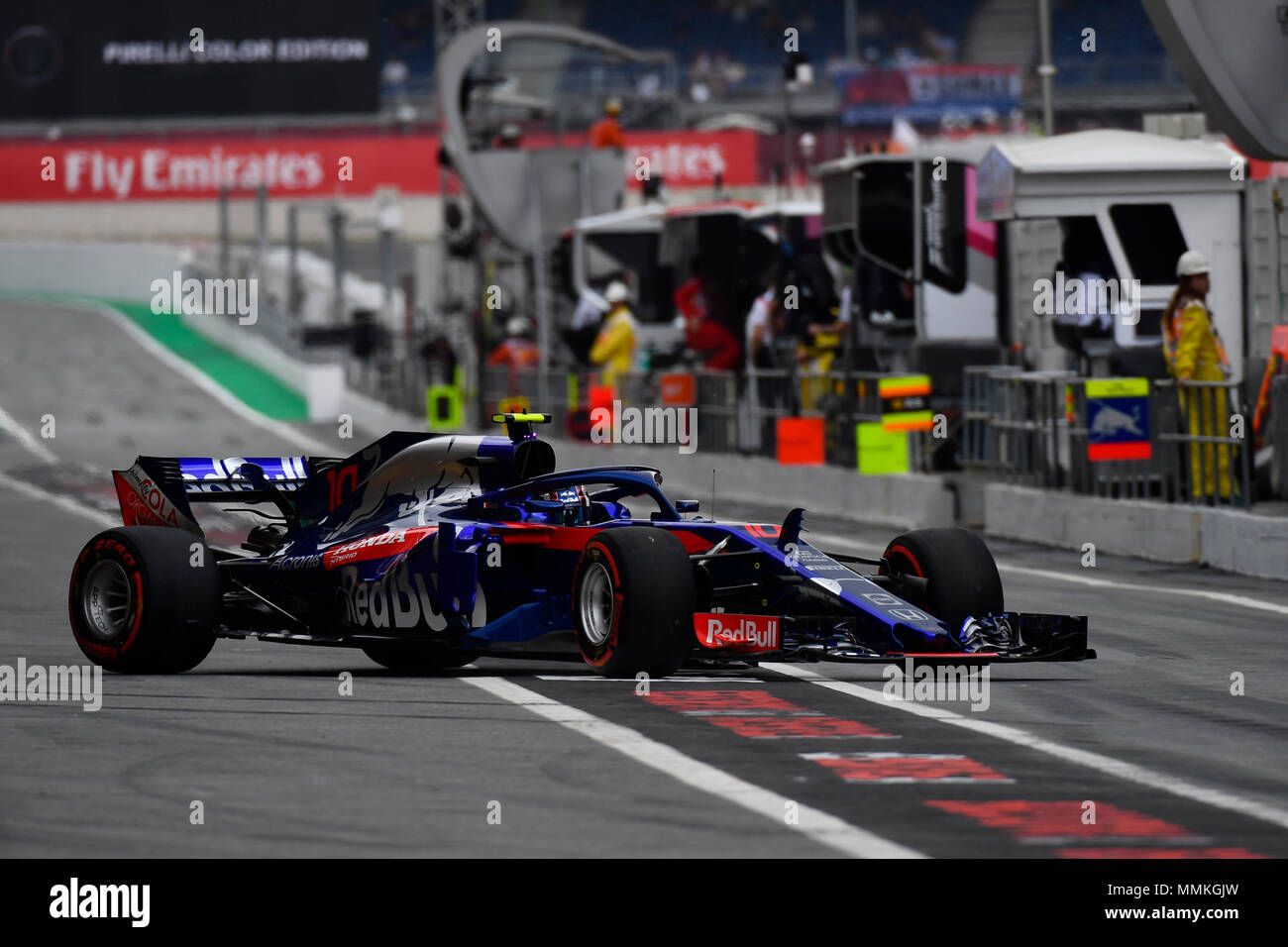 Pierre Gasly driving his Scuderia Toro Rosso STR13 F1 Car Pierre Gasly driving his Scuderia Toro Rosso STR13 F1 Car