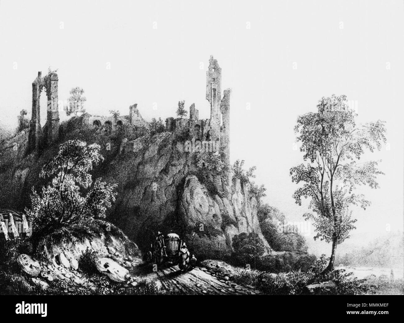 Album du Dauphiné (T1) Ruines de Beauvoir (BeauvoirenRoyans Stock