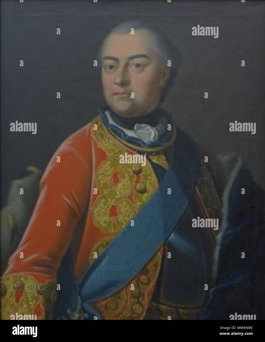 .  English: Ernest Frederick III, duke of Saxe-Hildburghausen  . 18th century. Ernest Frederick III of Saxe-Hildburghausen Stock Photo