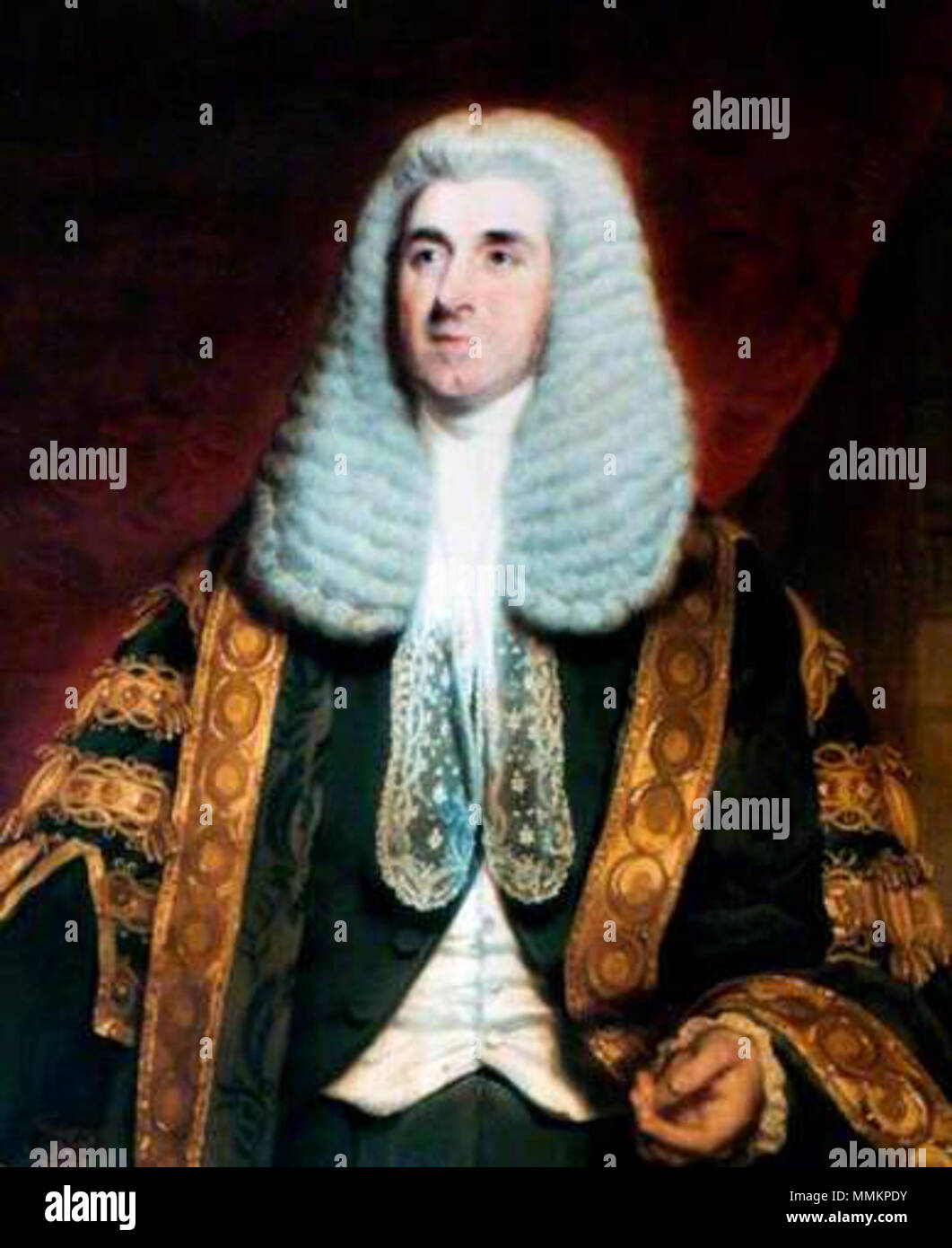 . Portrait of Charles Shaw-Lefevre, Speaker of the House of Commons  Charles Shaw Lefevre, Viscount Eversley (1794-1888), Speaker Charles Shaw-Lefevre by Martin Archer Shee (crop) Stock Photo