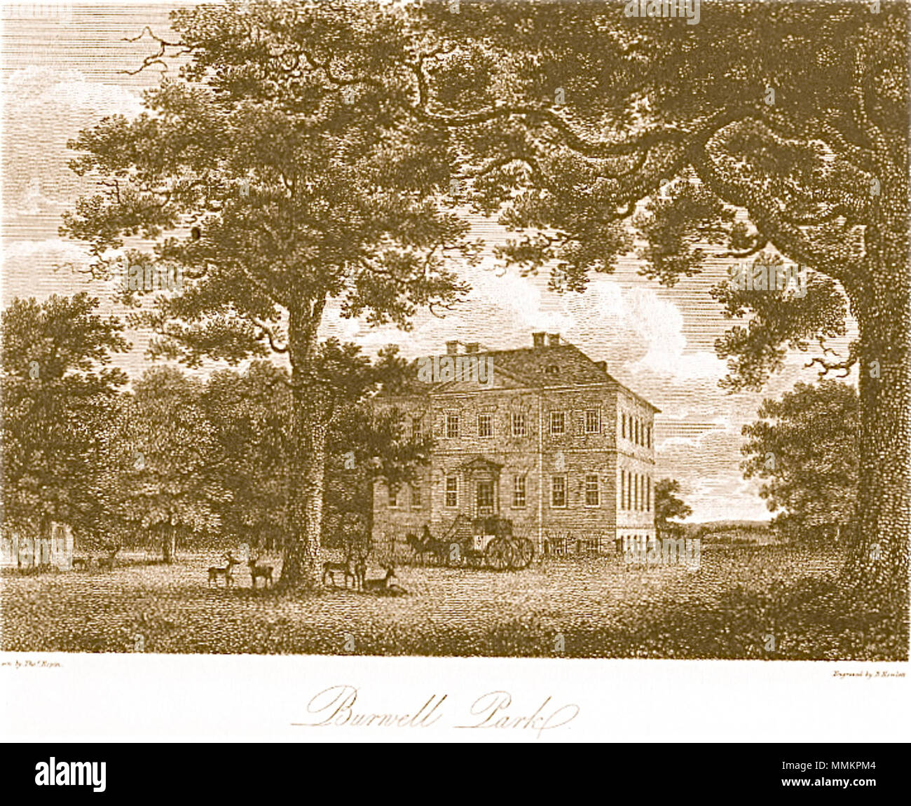 English Burwell Hall, Burwell Park, Linconshire. Built in 1760 and