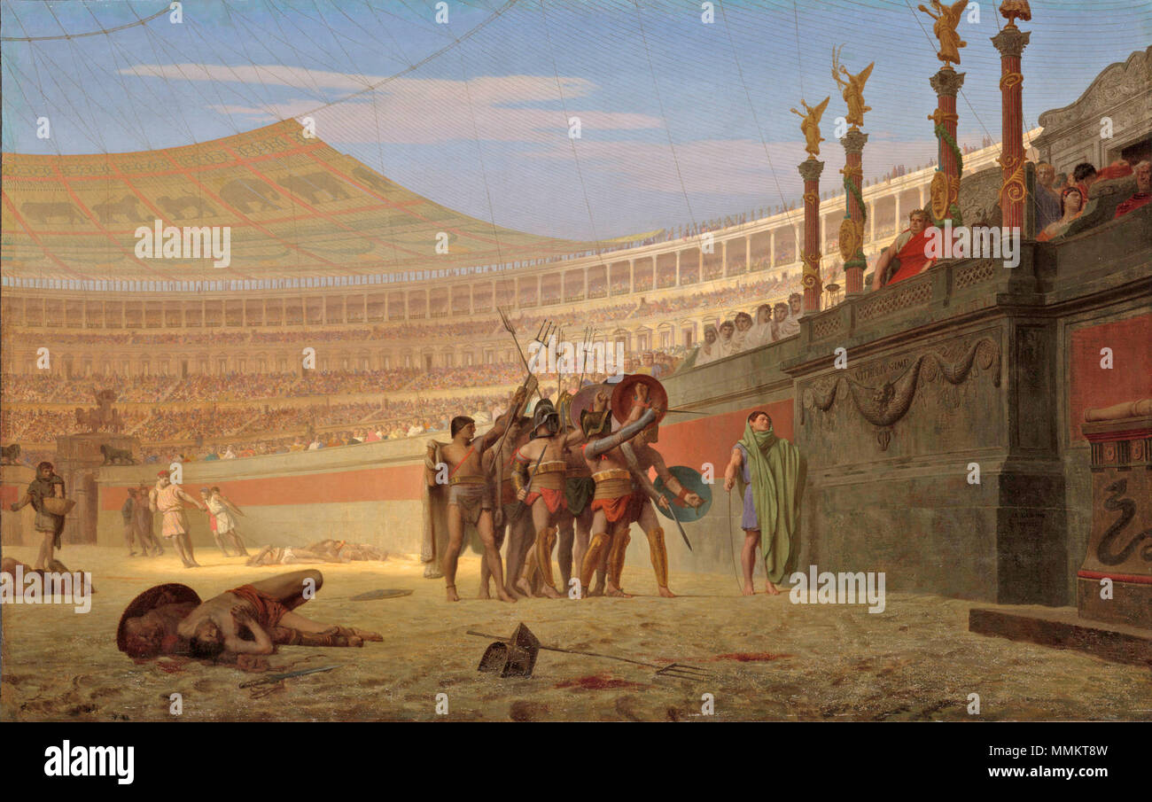 Ave Caesar Morituri te Salutant (Gérôme) 01 Stock Photo Alamy
