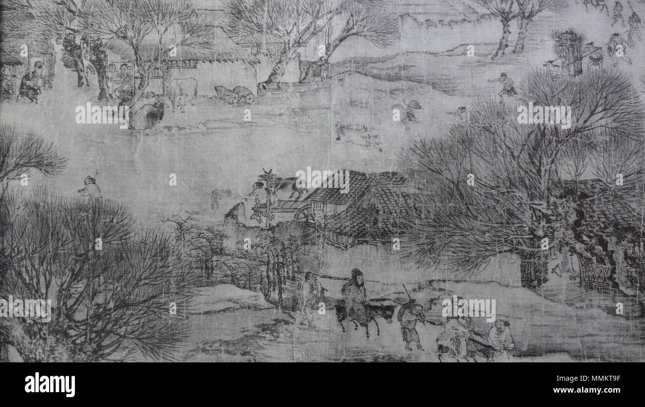English: Along the River During the Qingming Festival, detail of