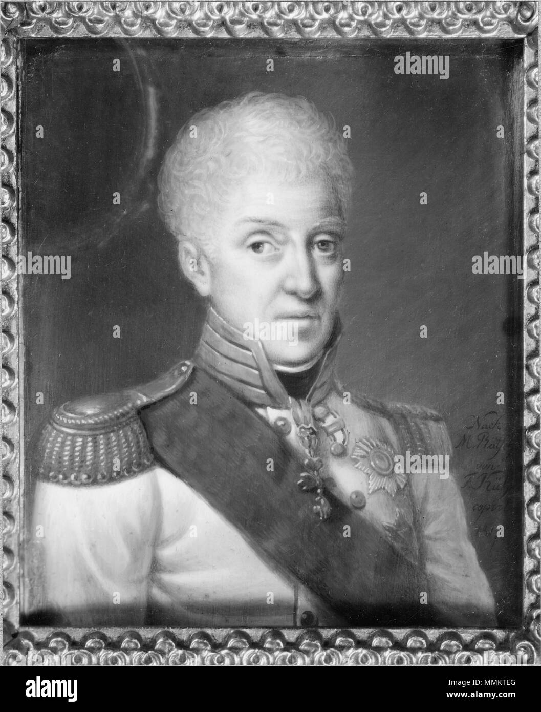 Grh2565sv 51 Anton I, 1755-1836, kung av Sachsen, pendang till NMDs 1889 (Friedrich Anton Joseph Kühne) - Nationalmuseum - 28748 Stock Photo