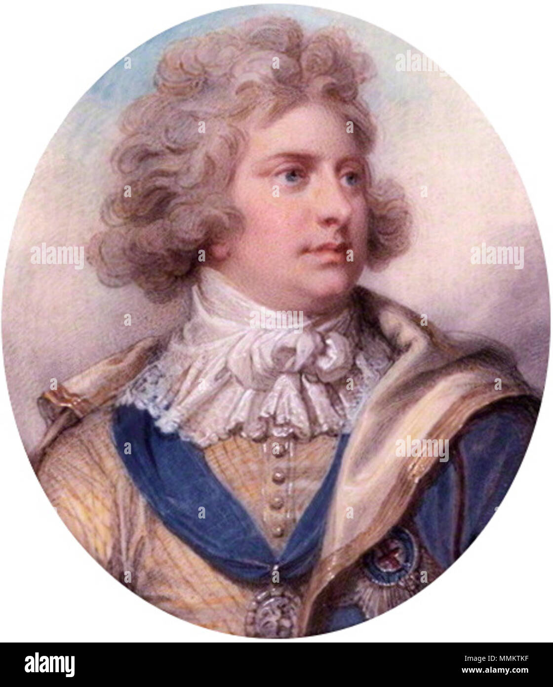 .  English: Portrait of the King George IV (1762-1830)  . 1792. George IV 1792 Stock Photo