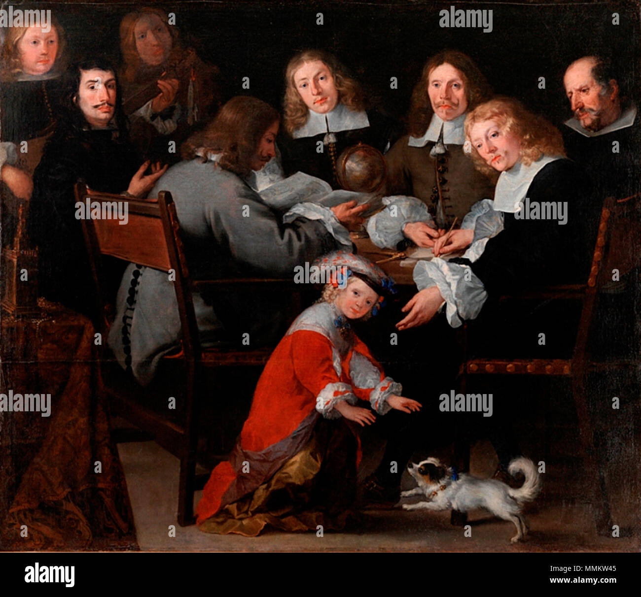. Español: Embajador Lerche, óleo sobre lienzo, Copenhague, Statens Museum for Kunst  . 1662. José Antolínez Antolinez-embajador Stock Photo