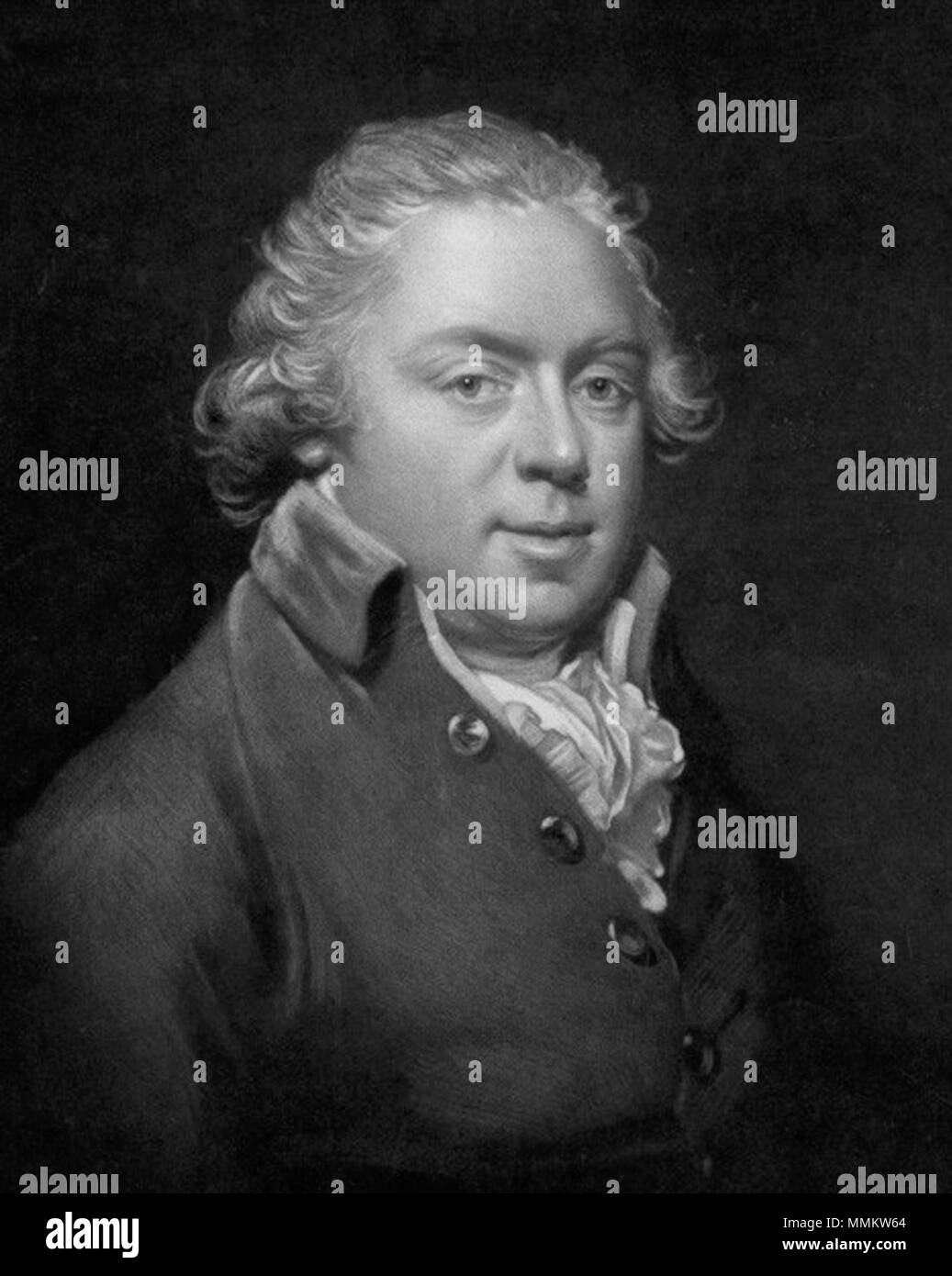 . English: Philip Stanhope, 5th Earl of Chesterfield (1755-1815)  by John Raphael Smith, after  Sir William Beechey, mezzotint, published 1798 5thEarlOfChesterfield Stock Photo
