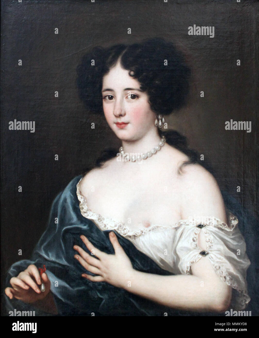 Clelia Cesarini Colonna (1655-1735), Duchess of Sonnino, as Cleopatra. 1675. 1675 Vouet Clelia Cesarini Colonna als Kleopatra anagoria Stock Photo