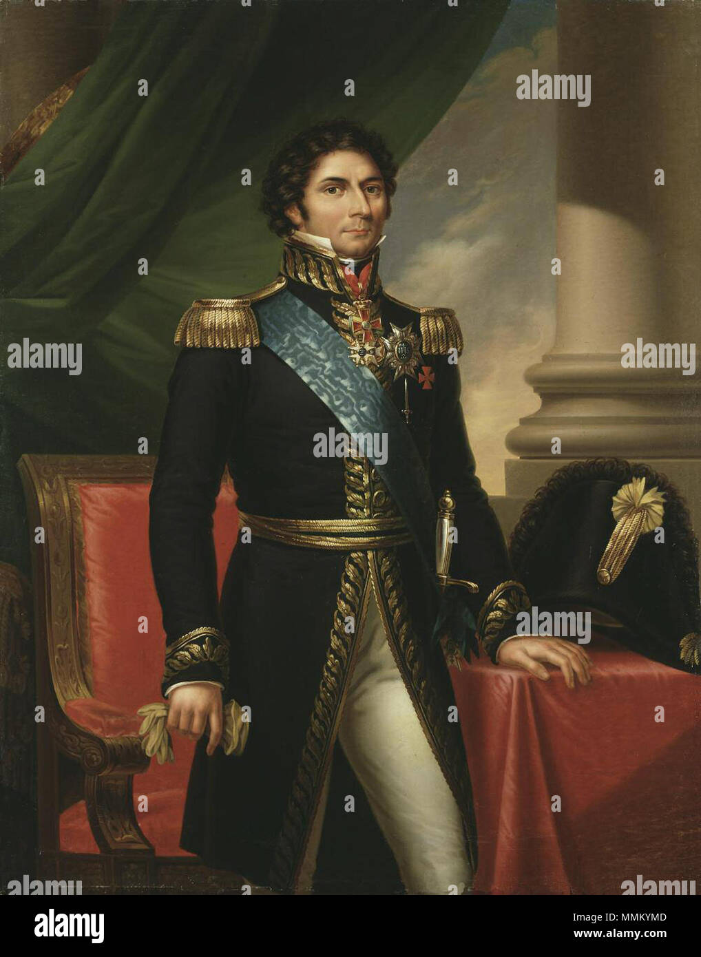 Layout 1 Charles XIV John Bernadotte, King of Sweden and Norway. 19th century. Bernadotte Stock Photo