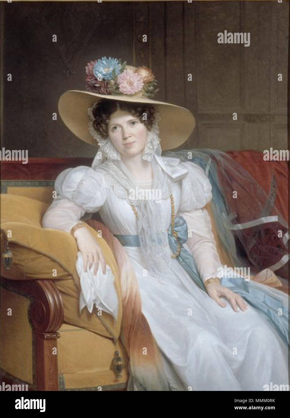 . Portrait of Mme Casimir Perier, born Pauline Loyer (1788-1761)  . circa 1831. Perier, Mme Casimir Stock Photo