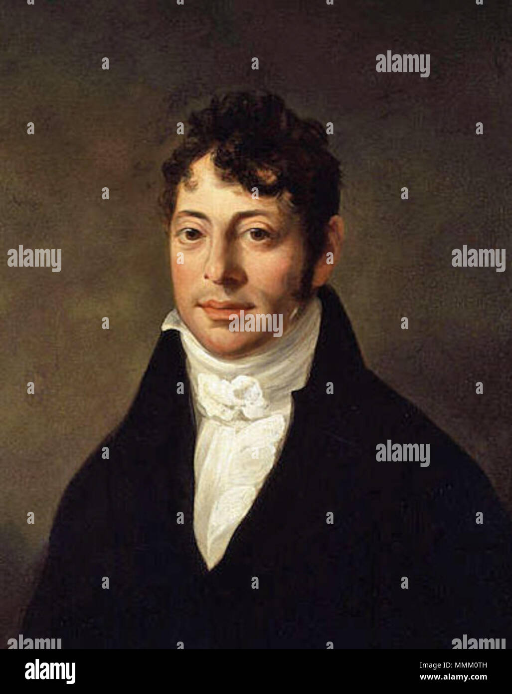 . English: Cropped version of Commons image File:Joseph Grimaldi by John Cawse.jpg removing some of the extensive dark background area. Details otherwise unchanged.  . This file is lacking author information. Grimaldi by John Cawse Stock Photo