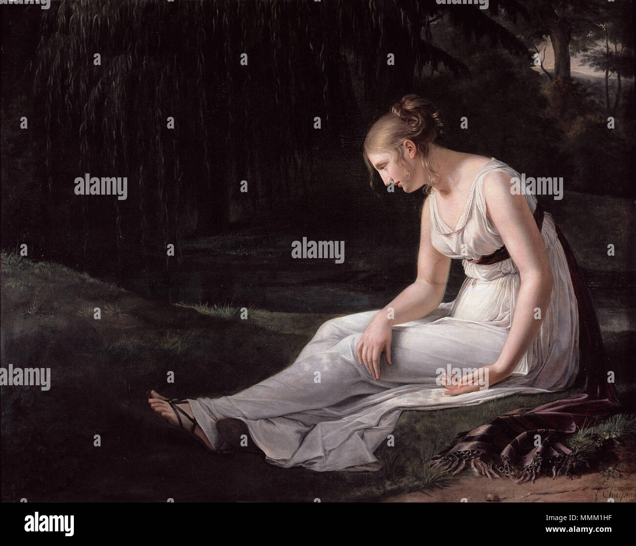 La Melancolie Melancholy 1801 Charpentier Constance Marie Melancholy 1801 Stock Photo Alamy