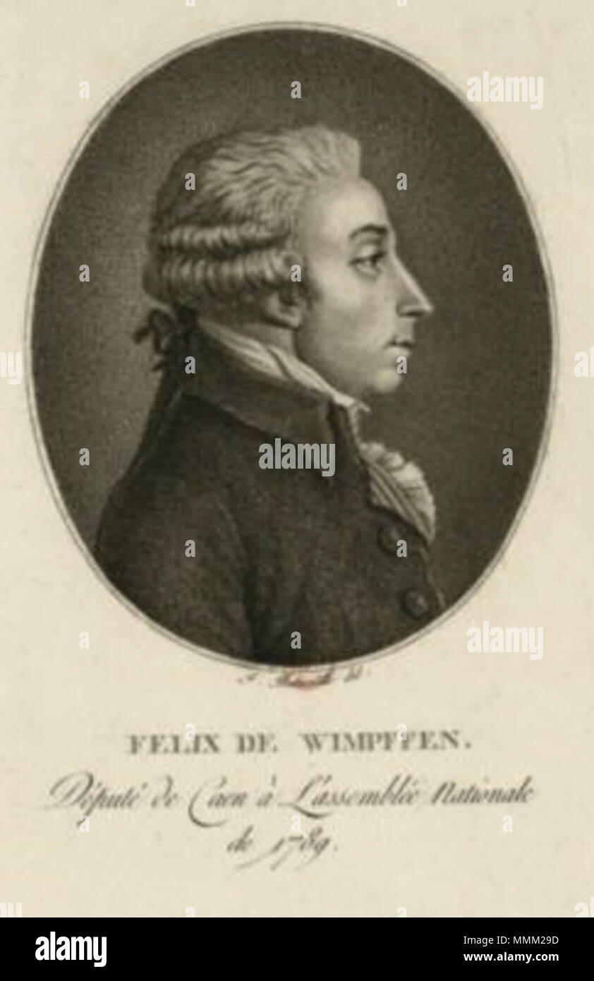 Félix de Wimpffen. 1797. Felix de Wimpffen Stock Photo Alamy