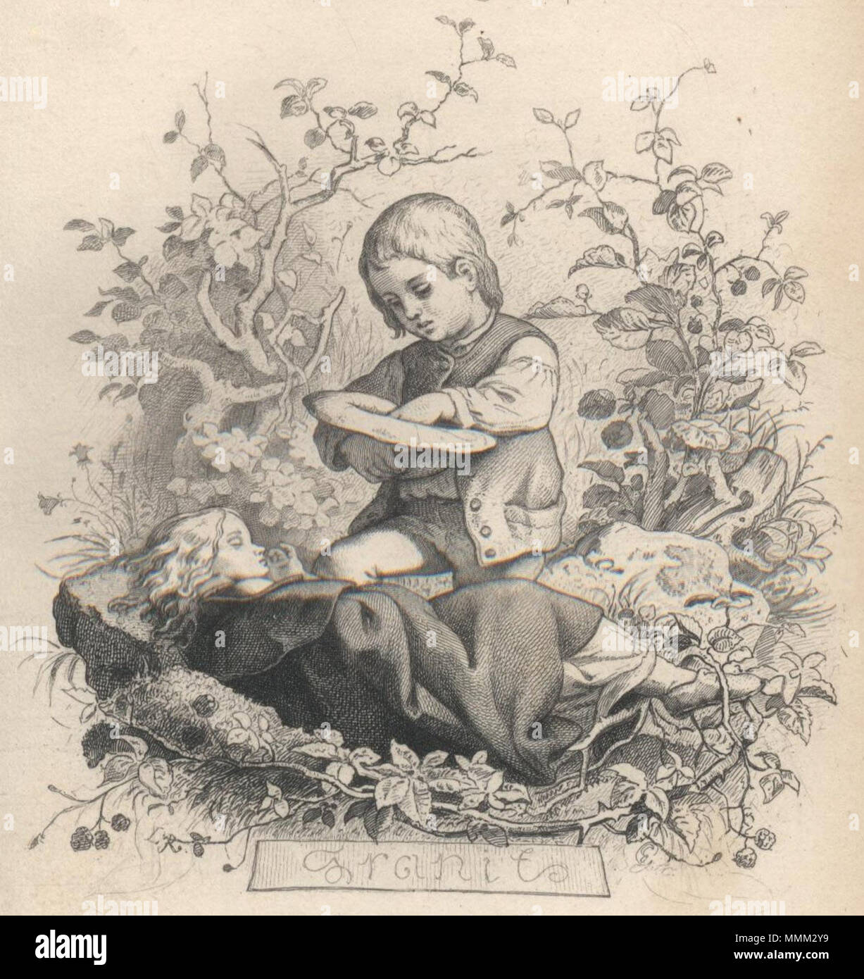 Deutsch: Illustration Ludwig Richters zu Adalbert Stifters Erzählung Granit  . 1853. Adrian Ludwig Richter (1803–1884) Alternative names Adrian Ludwig  Richter Description German painter, draughtsman, etcher and illustrator  Date of birth/death 28