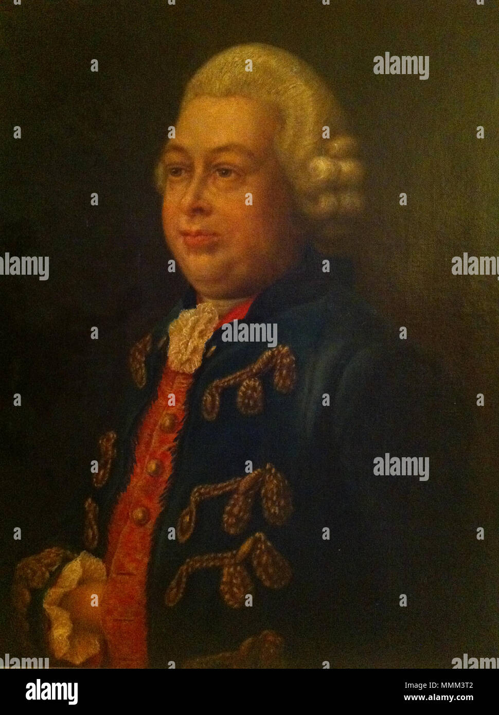 . Portrait of Carl Friedrich Graf von Bassewitz  . mid 18th century. Carl Friedrich Graf von Bassewitz 2 Stock Photo