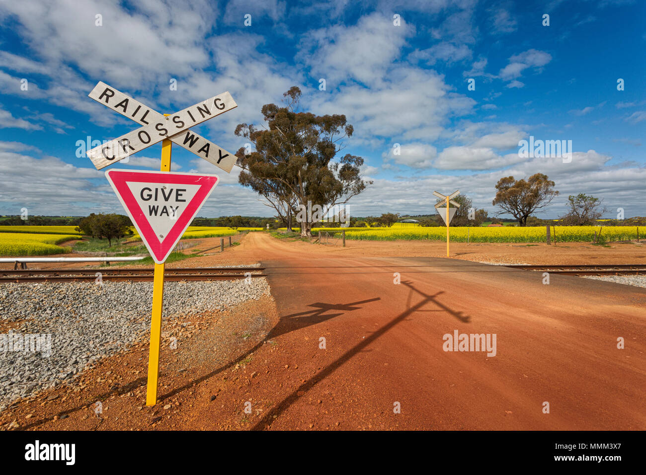 Australian country road Western Australia Stock Photo Alamy