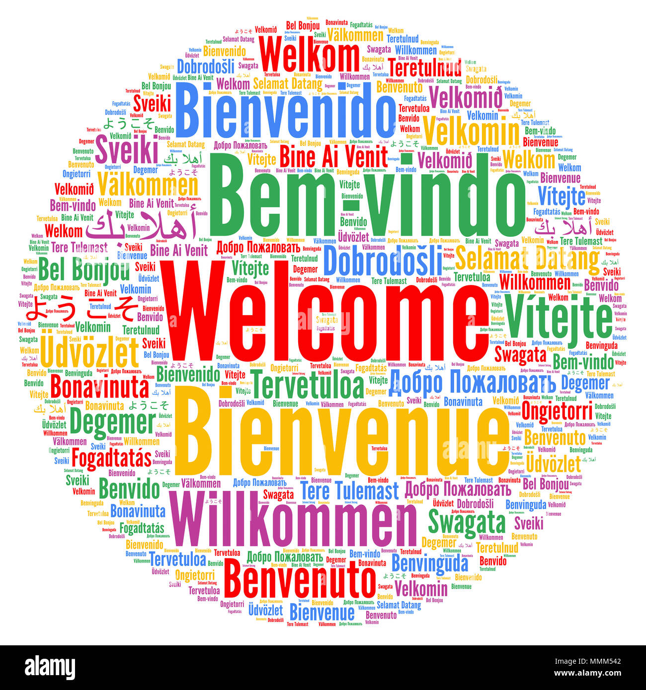 Welcome Word Cloud In Different Languages