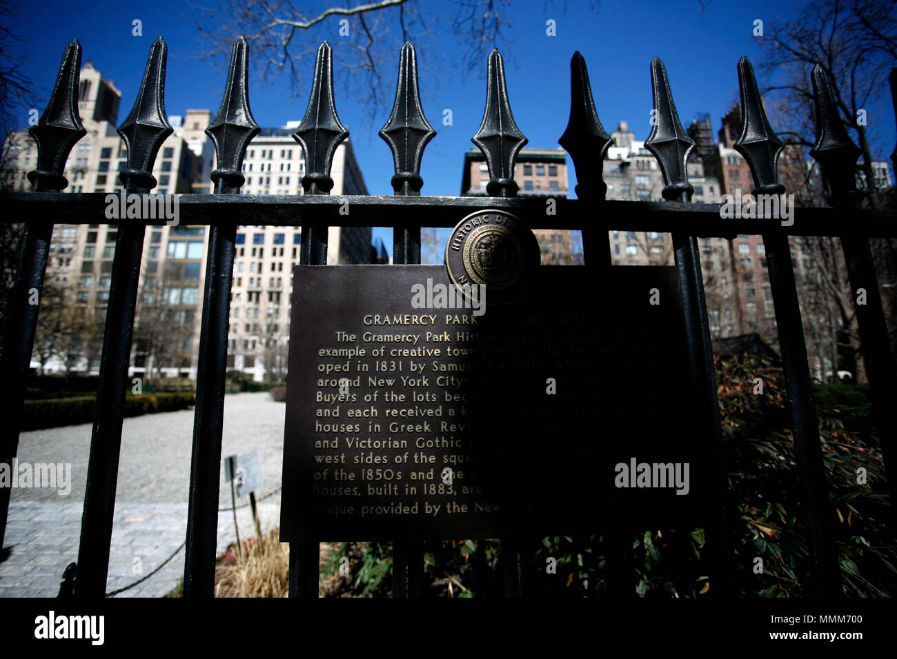 Gramercy Park in Manhattan, New York City Stock Photo Alamy