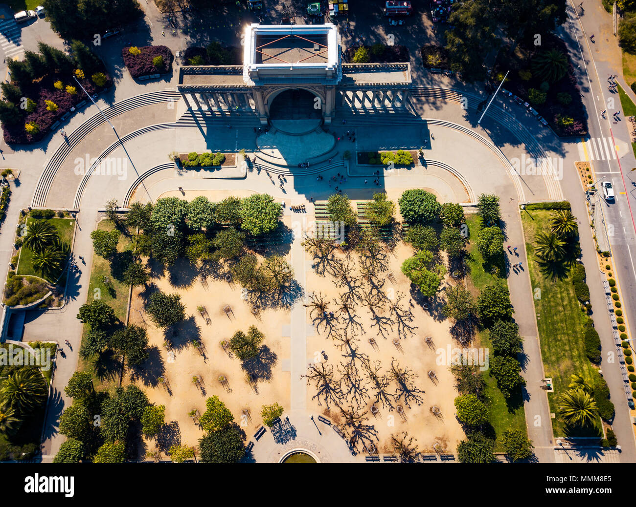 Square at the Music concourse in Golden Gate park in San Francisco, California Stock Photo