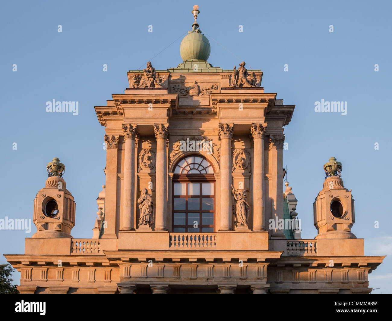 Church of the Assumption of the Virgin Mary and of St. Joseph commonly known as the Carmelite Church, Warsaw, Poland Stock Photo