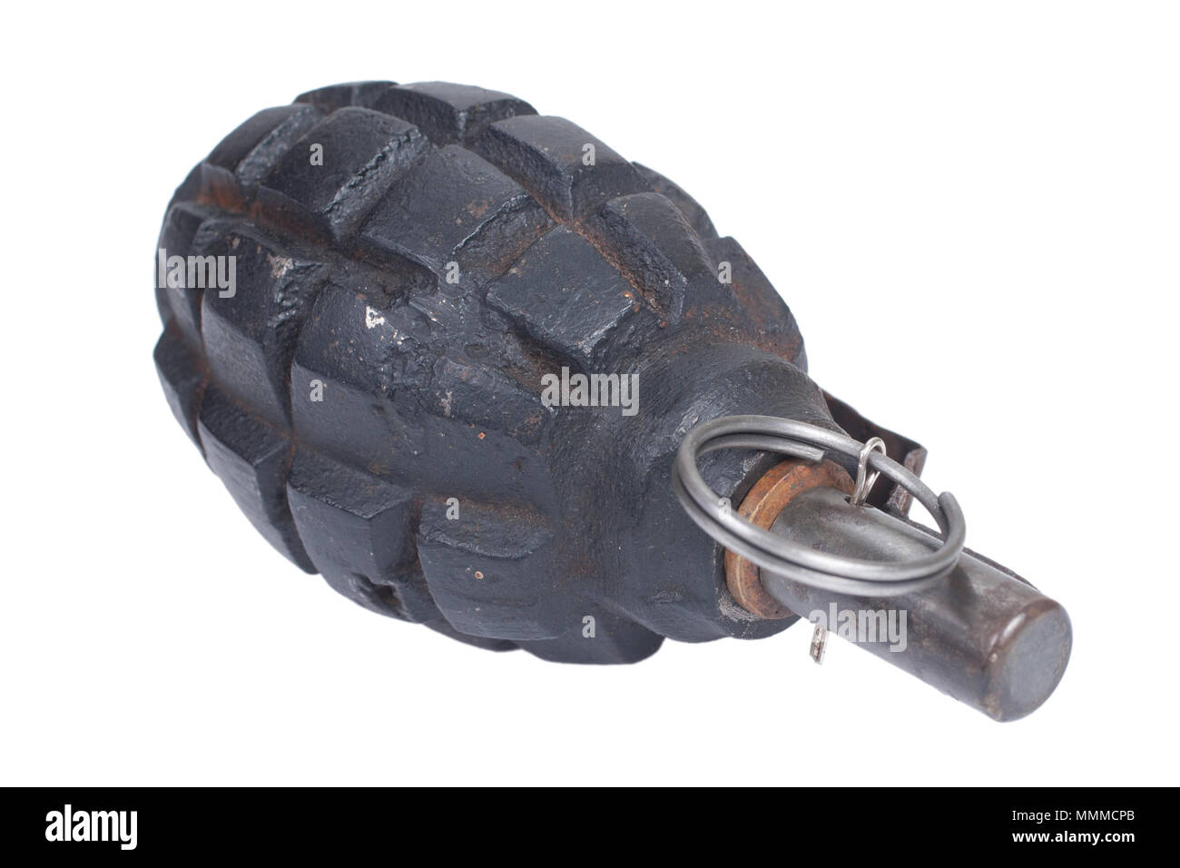 grenade isolated on a white background Stock Photo - Alamy